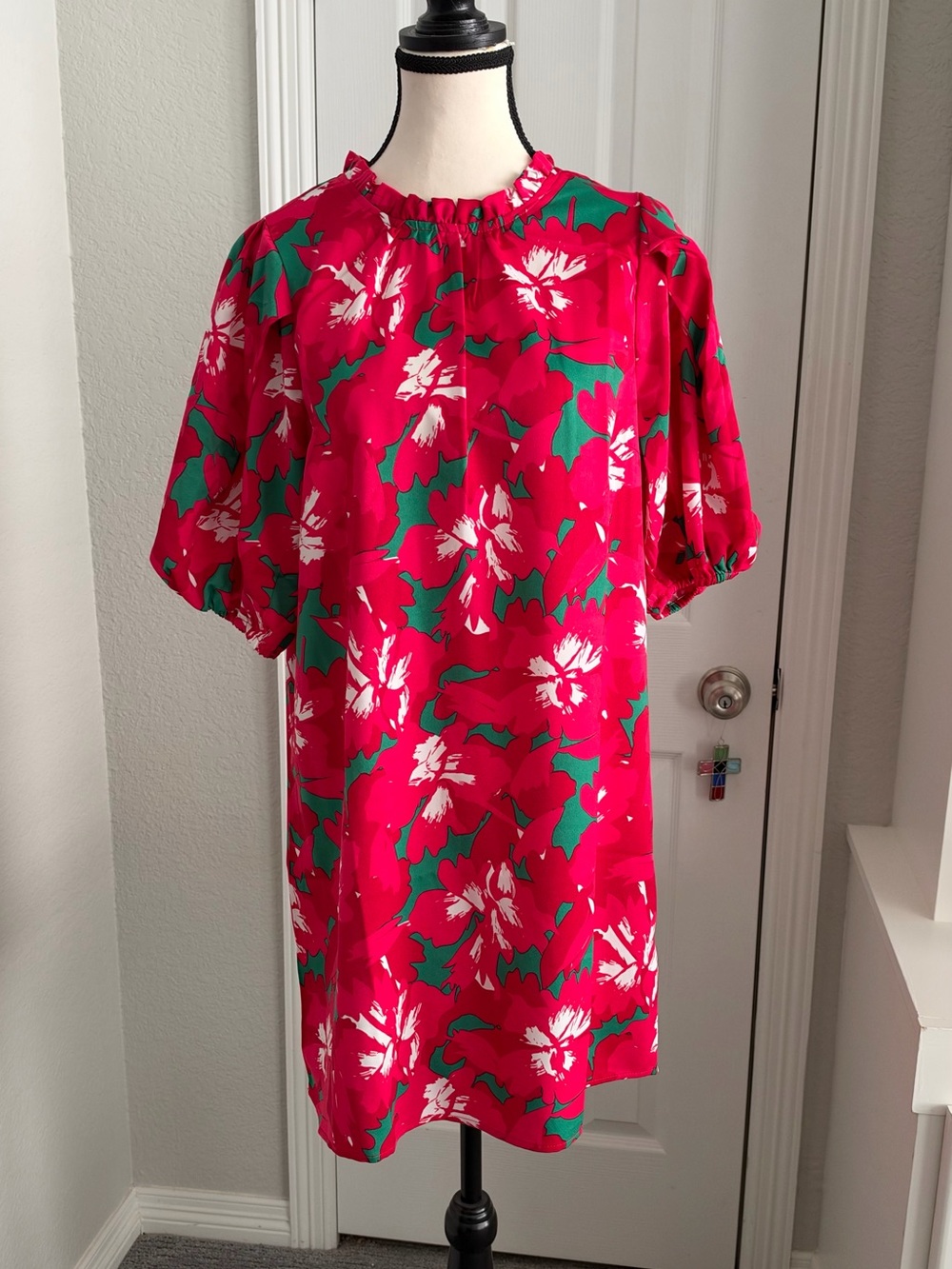 NWT Michelle McDowell Pretty Poinsettias Libby Dress Size Small